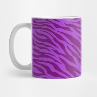 Tiger Print Two Toned Purple Mug